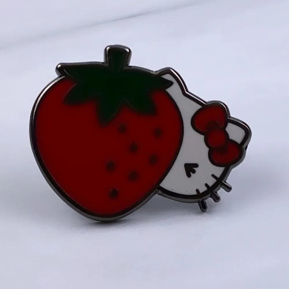 Hello Kitty Strawberry Enamel Pin/ Brooch